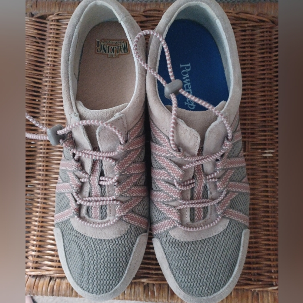 Dansko Womens Size 40 Halifax Honor Collection Pink Tan Walking Shoes Suede READ